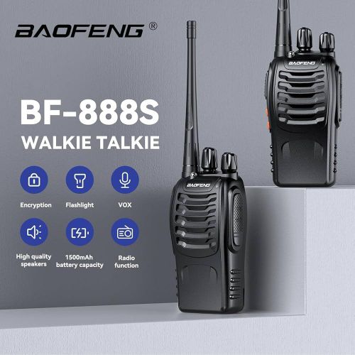 Baofeng BF-888S V2 Walkie Talkie – Pair (12W, 1500mAh)