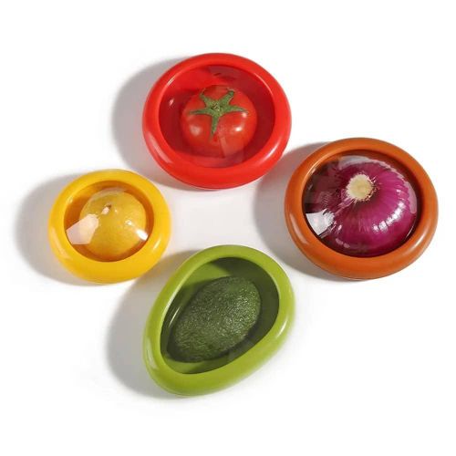 Food Hugger Silicone Food Savers – Set of 4