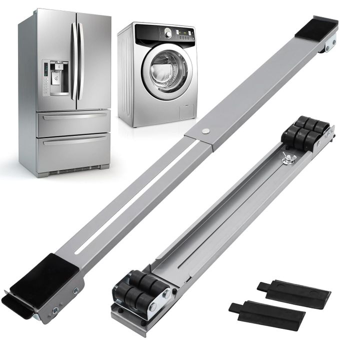 Adjustable Heavy-Duty Appliance Roller Slides – Fridge & Washing Machine Movert