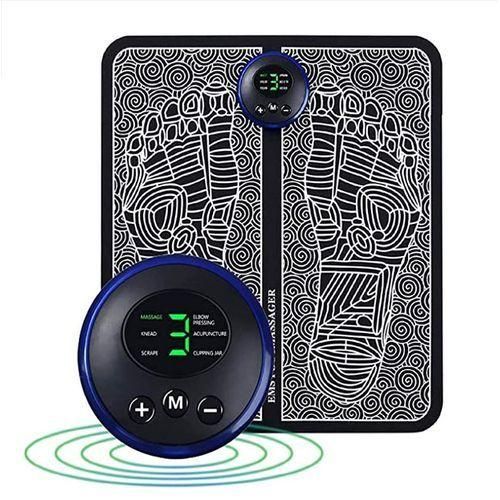 EMS Foot Massager with Digital Controller and massage mat