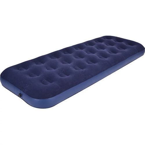 3x6 Single Air Mattress - Blue flocked top with PVC sides