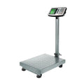 High end grey digital weighing scale 500kg with dual green LCD display and stainless steel platform