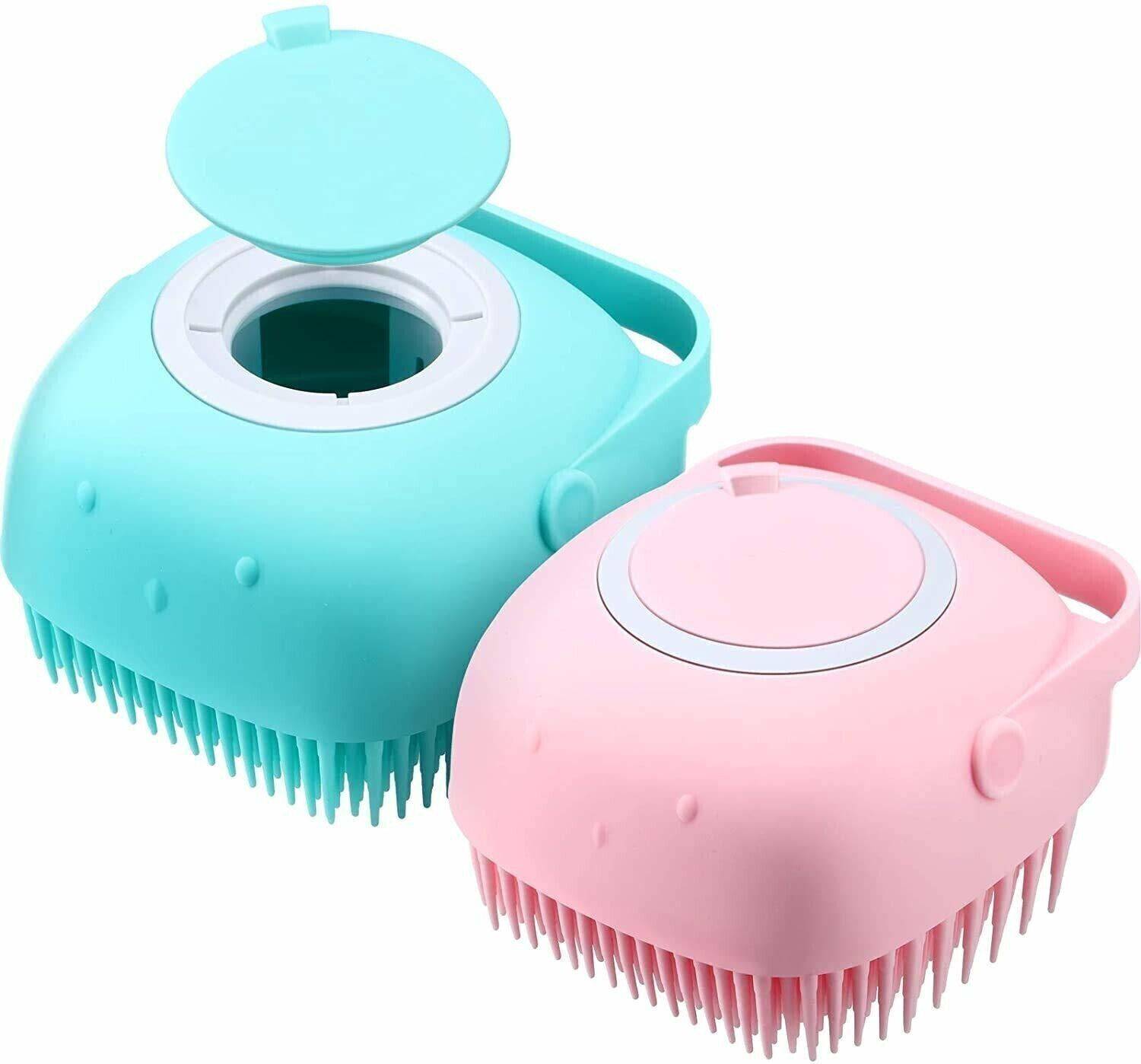 Silicone Body Scrubber Brush with Soap Dispenser