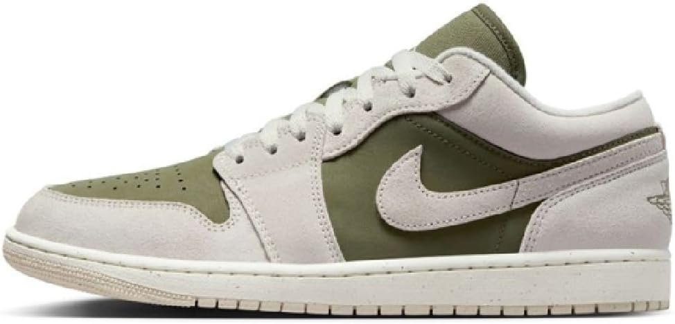 Air Jordan 1 Low SE Olive Sail cream and olive green sneakers