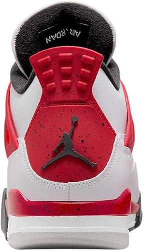 Air Jordan 4 Retro Red Cement back view with Jumpman logo