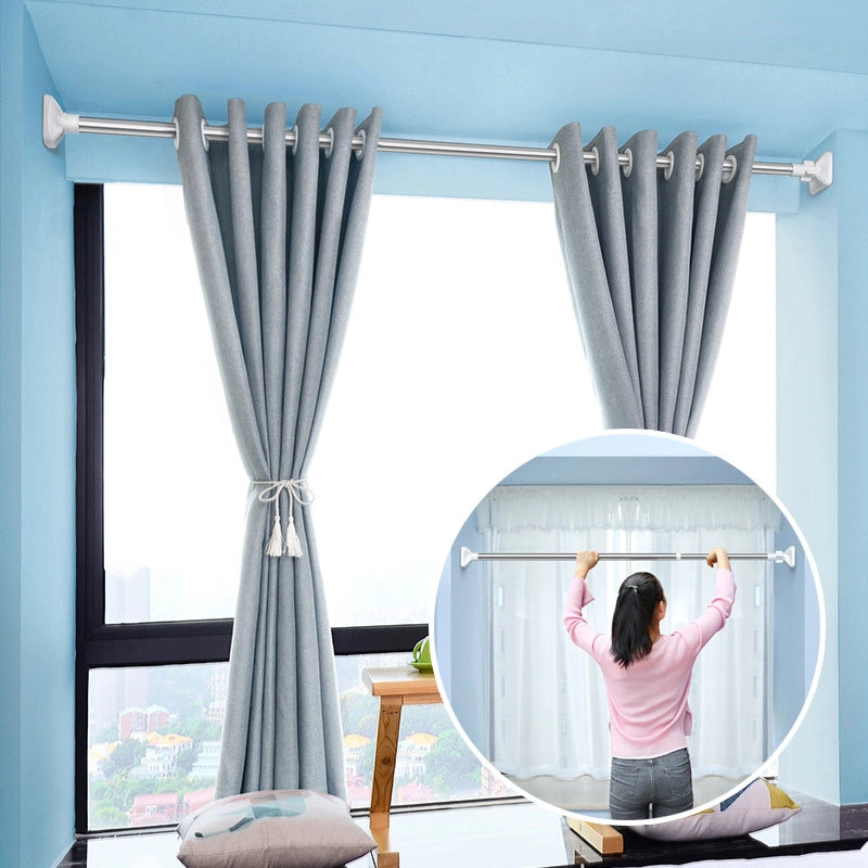 Adjustable Tension Curtain Rod – No Drilling Required