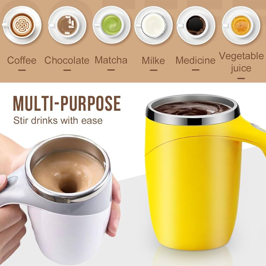 Self-Stirring Magnetic Mug – Auto Mix Coffee, Tea & More