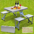Foldable Aluminium Picnic Table with 4 Seats