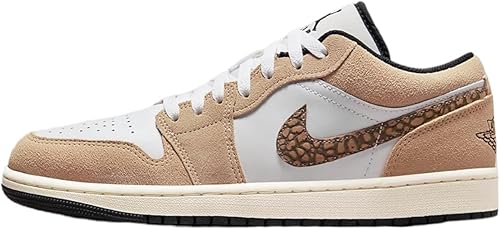 Air Jordan 1 Low Desert Tan suede sneakers