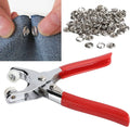 Snap Button Plier Kit with 100 Metal Press Studs