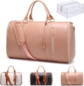 Large Capacity PU Leather Travel Duffel Bag