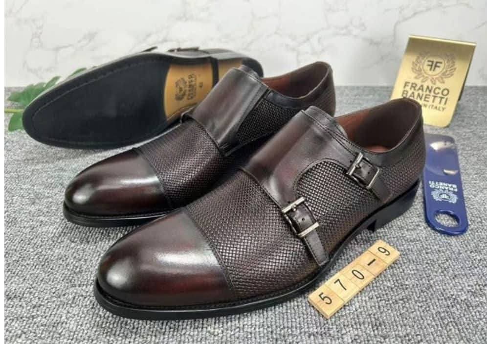 Franco Banetti Double Monk Strap Shoes