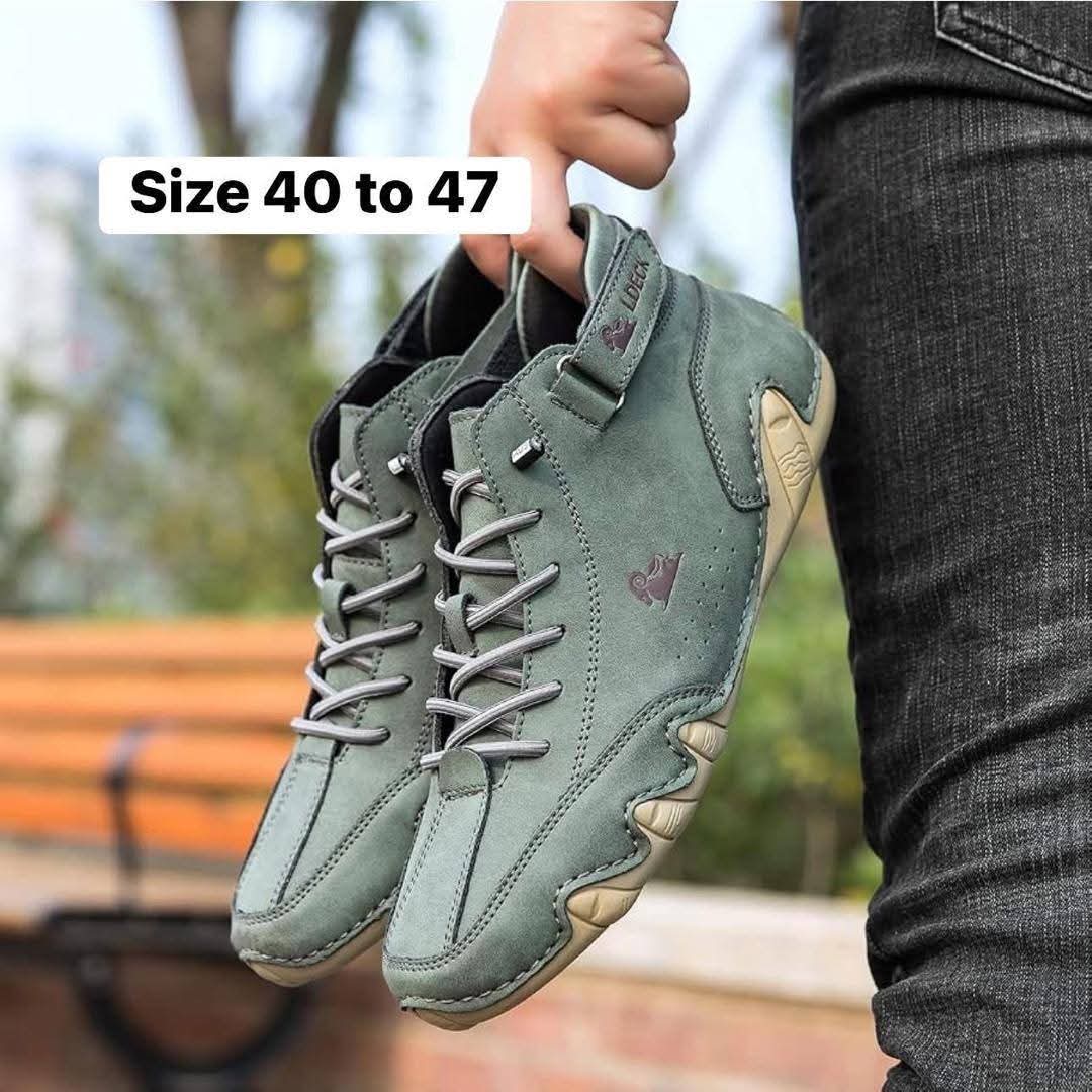 LDECK Men's Leather Sneakers