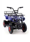 Kids Metallic Frame Quad Bike ATV – Spider-Man Edition (Blue)