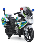 Kids Electric Police Motorcycle Ride-On Bike with Lights & Siren