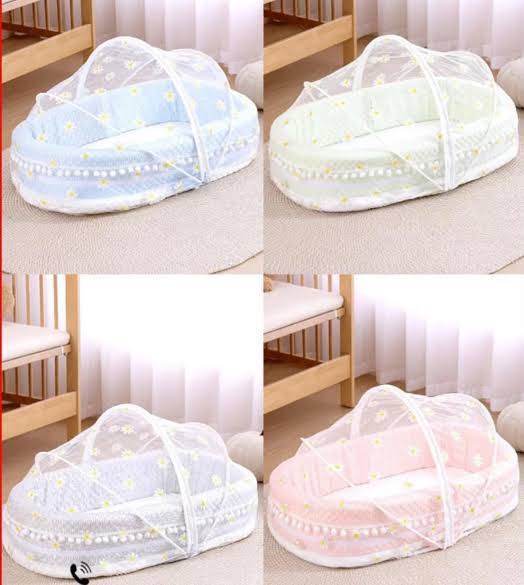 Nest Baby Bed & Mosquito Net – Portable Infant Sleeping Pod with Full Net Cover