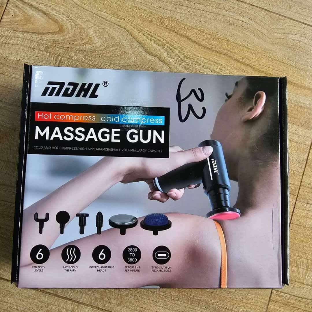 6 in 1 Rechargeable Massage Gun – Hot & Cold Compress