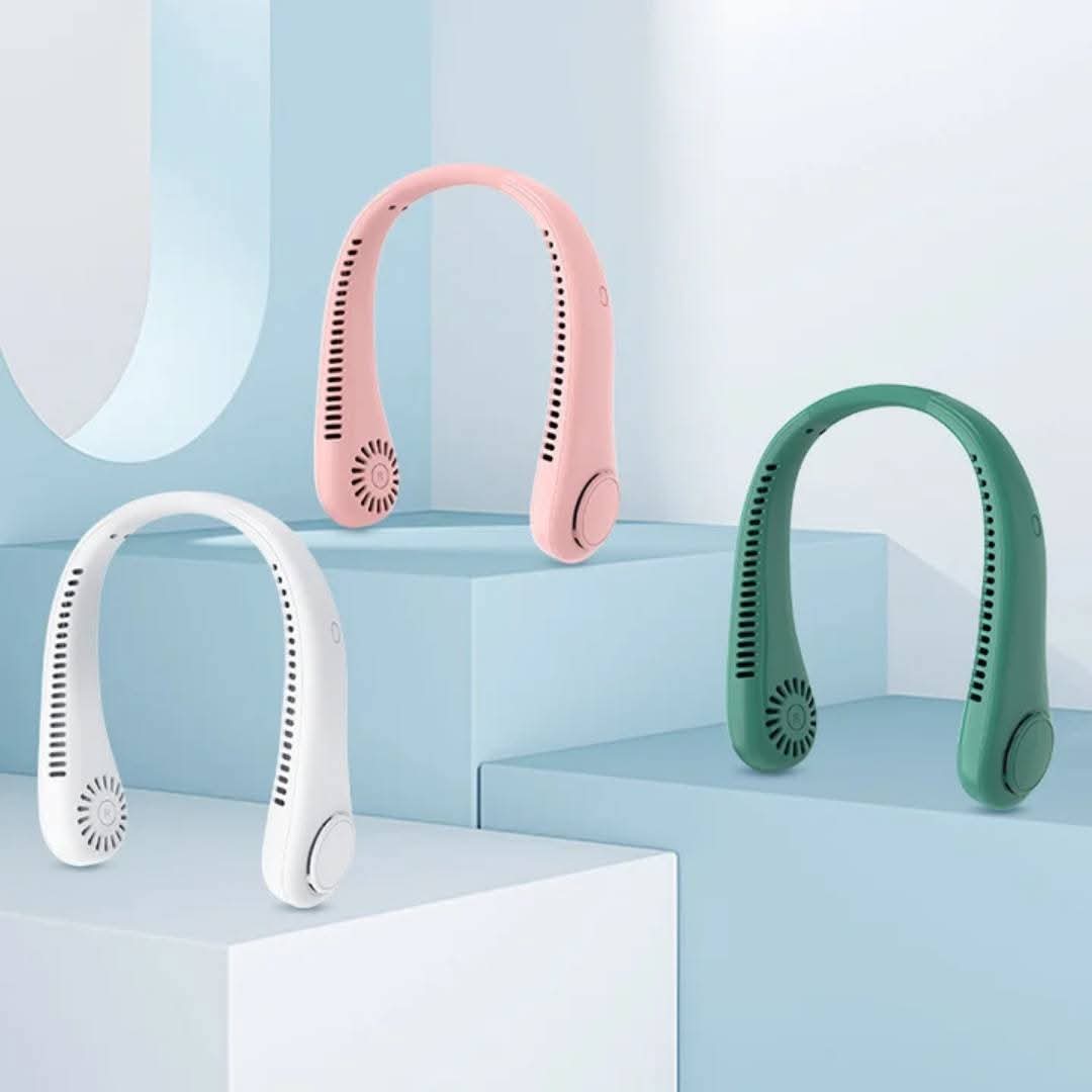 Portable Bladeless Neck Fan – Hands-Free Wearable Cooling Fan