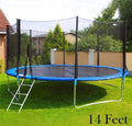 14 Feet Trampoline with Safety Enclosure Net & Ladder