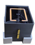 Smart Bedside Table with 2 Bluetooth Speakers, Wireless Charger, 2 USB Ports, LED Lights & 2 Storage Cabinets