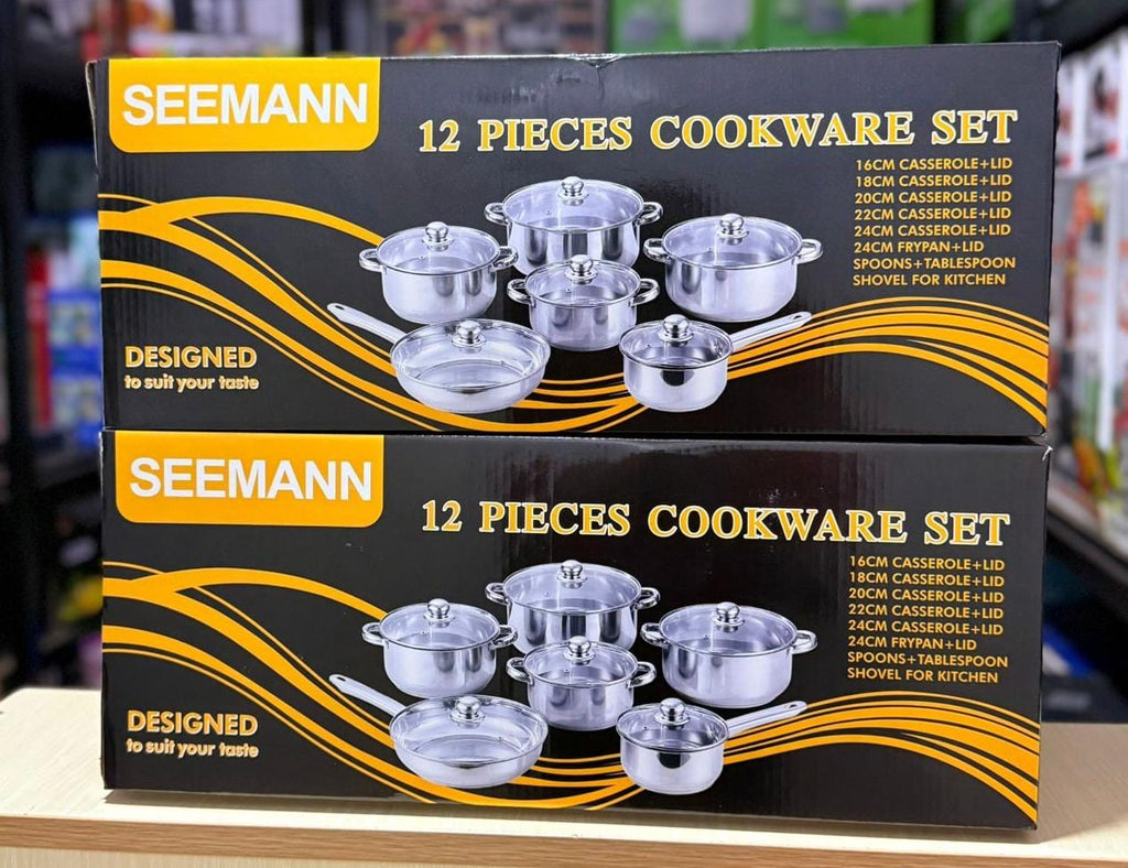 Seemann 12-Piece Stainless Steel Cookware Set