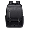 Men's PU Leather Laptop Backpack – Vintage Buckle Design