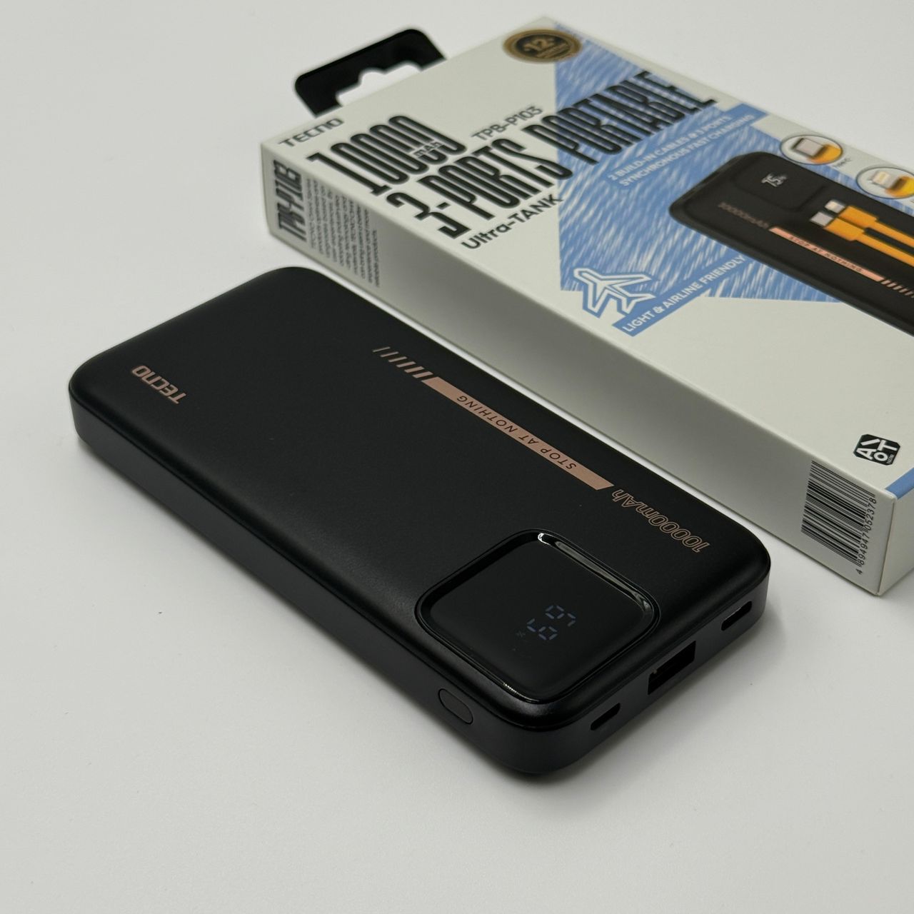 Tecno 10,000mAh 3-Port Portable Powerbank