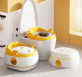 3-in-1 Baby Potty Training Set – Standalone Potty, Toilet Seat Reducer & Step Stool (Yellow & White)
