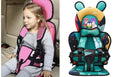 Portable Kids Car Safety Seat with 5-Point Harness – Toddler Booster Seat (Pink & Teal, Multiple Designs)
