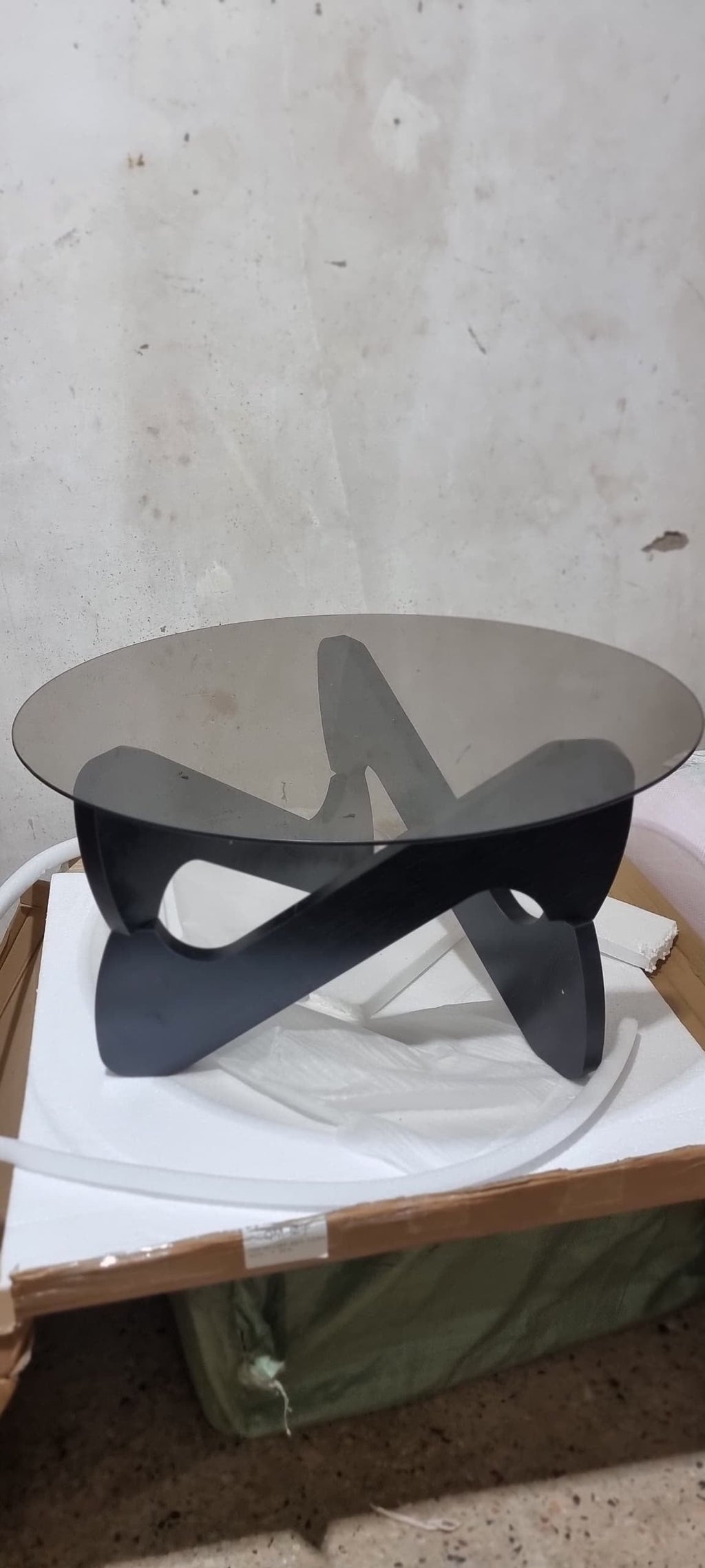 Round Glass Top Coffee Table