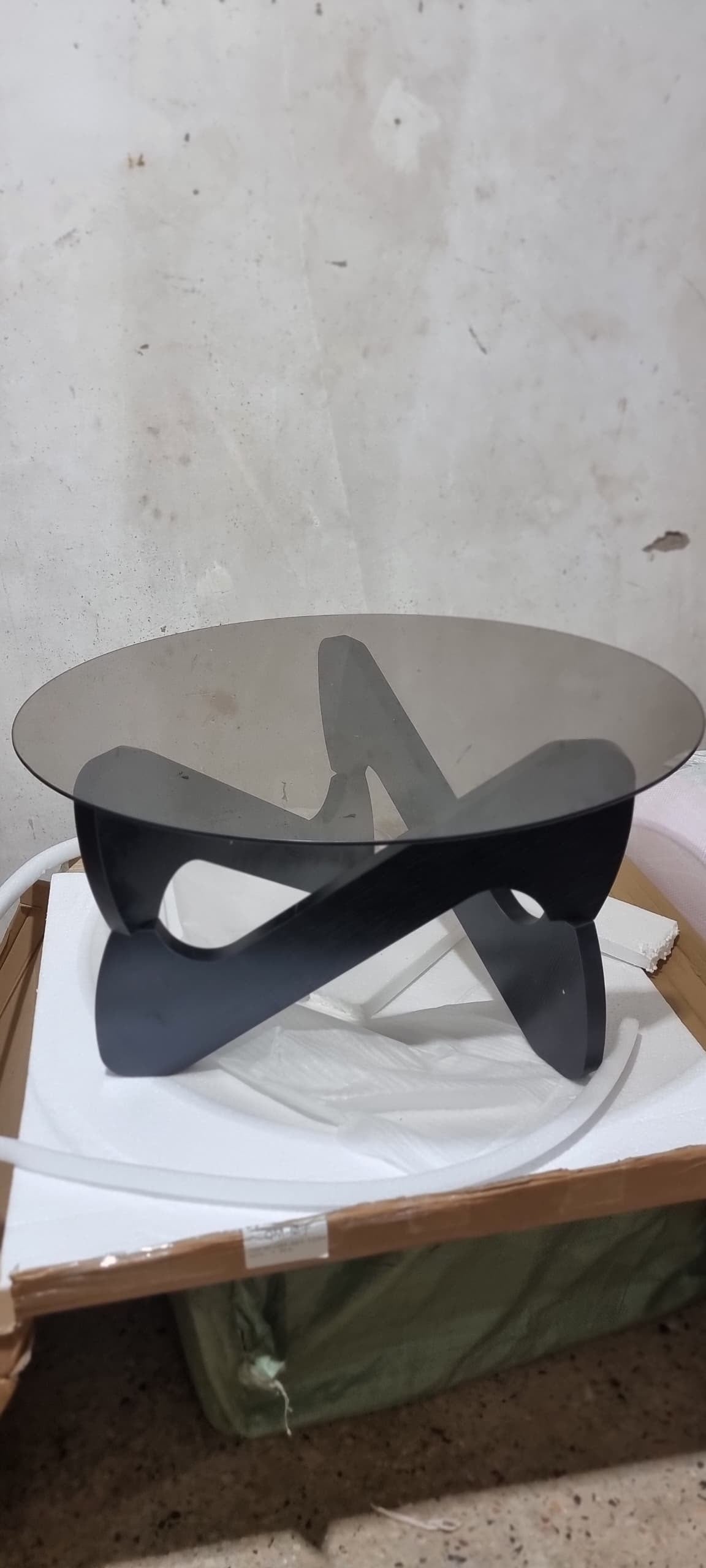Round Glass Top Coffee Table