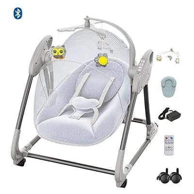 Bluetooth Electric Baby Swing with Remote Control