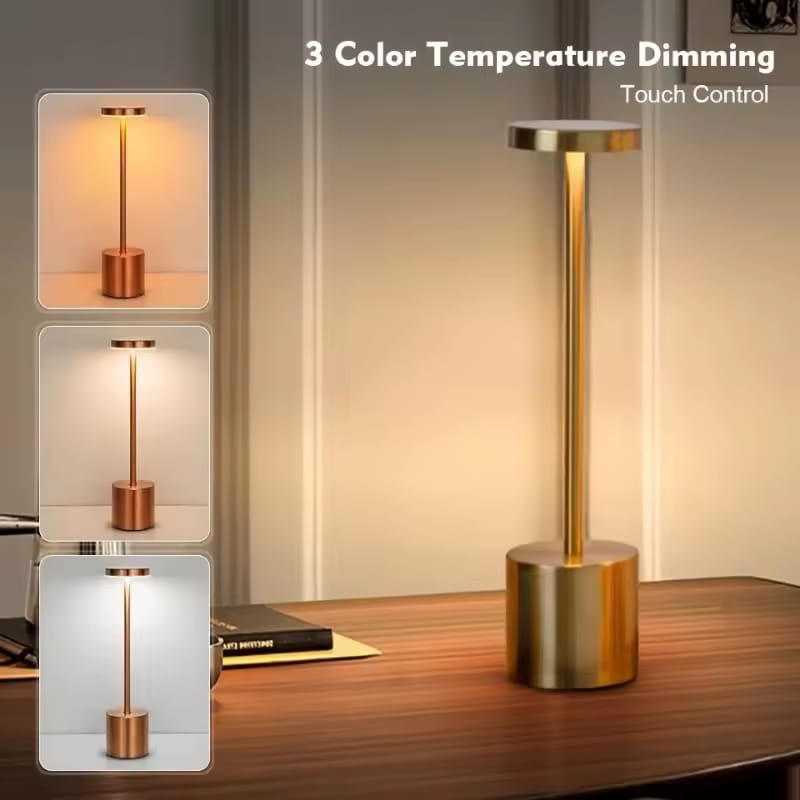 LED Touch Control Table Lamp – 3 Color Temperature Dimming