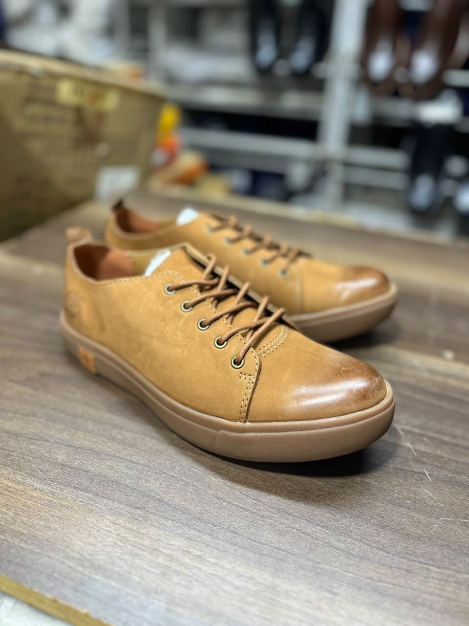 Men's Nubuck Leather Low-Top Sneakers