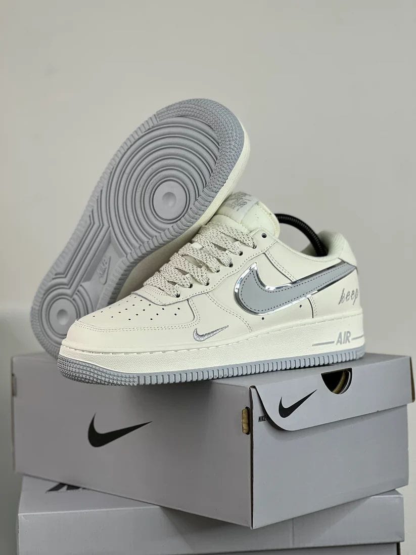 Nike Air Force 1 Low ‘Keep’ – Cream & Silver