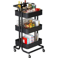 3-Layer Metallic Trolley Cart