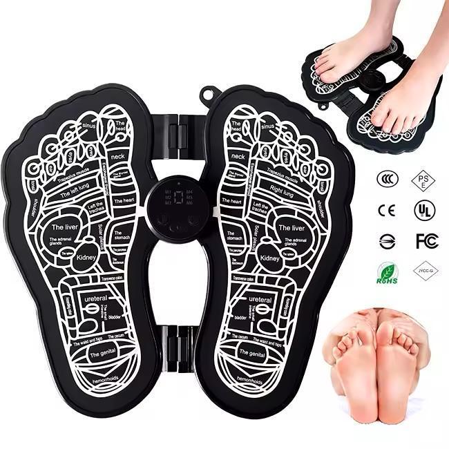 EMS Electric Foot Massager Mat – Reflexology & Muscle Stimulator