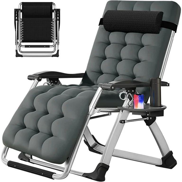 Zero Gravity Recliner Chair with Cushion & Cup Holder