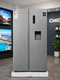 CHiQ 560L Side by Side Fridge with Water Dispenser - Silver
