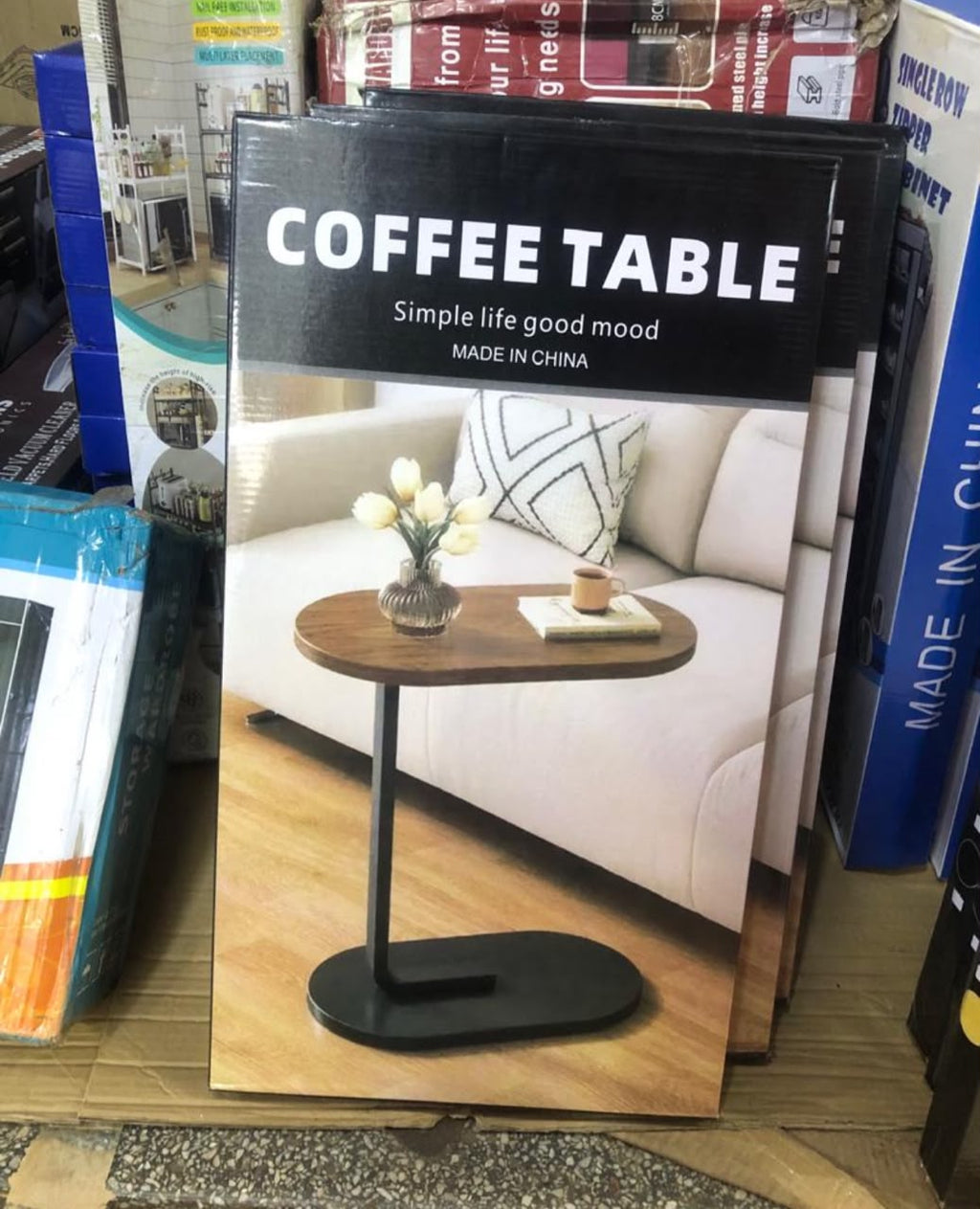 C-Shape Side Coffee Table