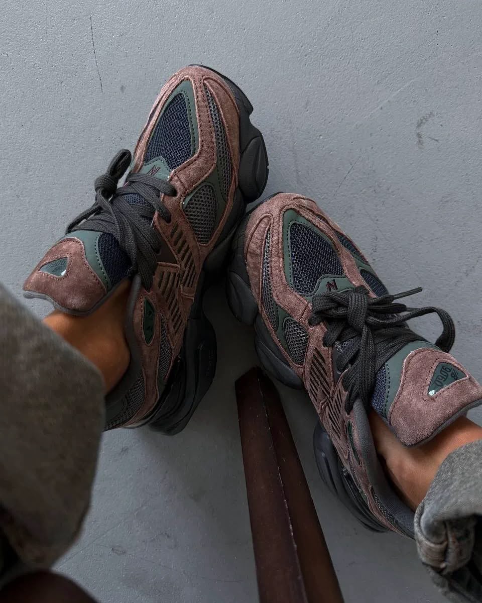 New Balance 9060 Tan Orange Pink Sneakers