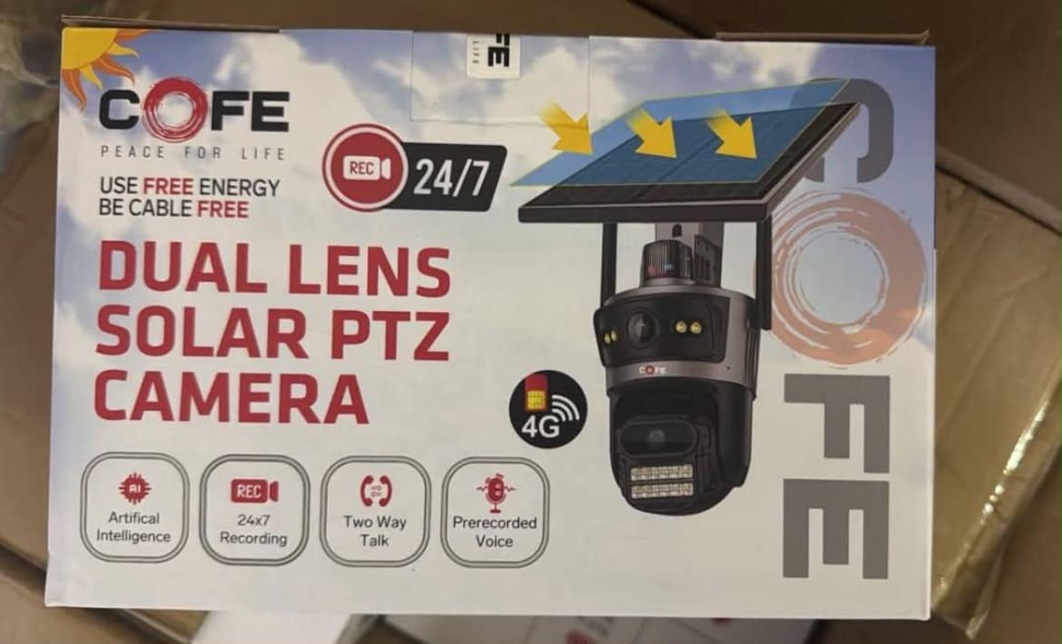 Solar SIM Card Camera Dual Lens