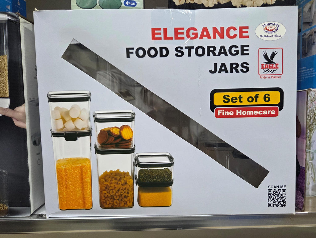 Elegance Food Storage Jars - Set of 6