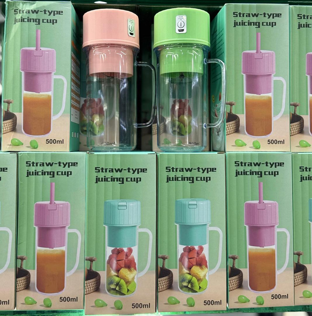 Straw-Type Electric Juicing Cup 500ml