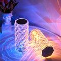 Crystal Diamond Rose Lamp – RGB LED Atmosphere Night Light