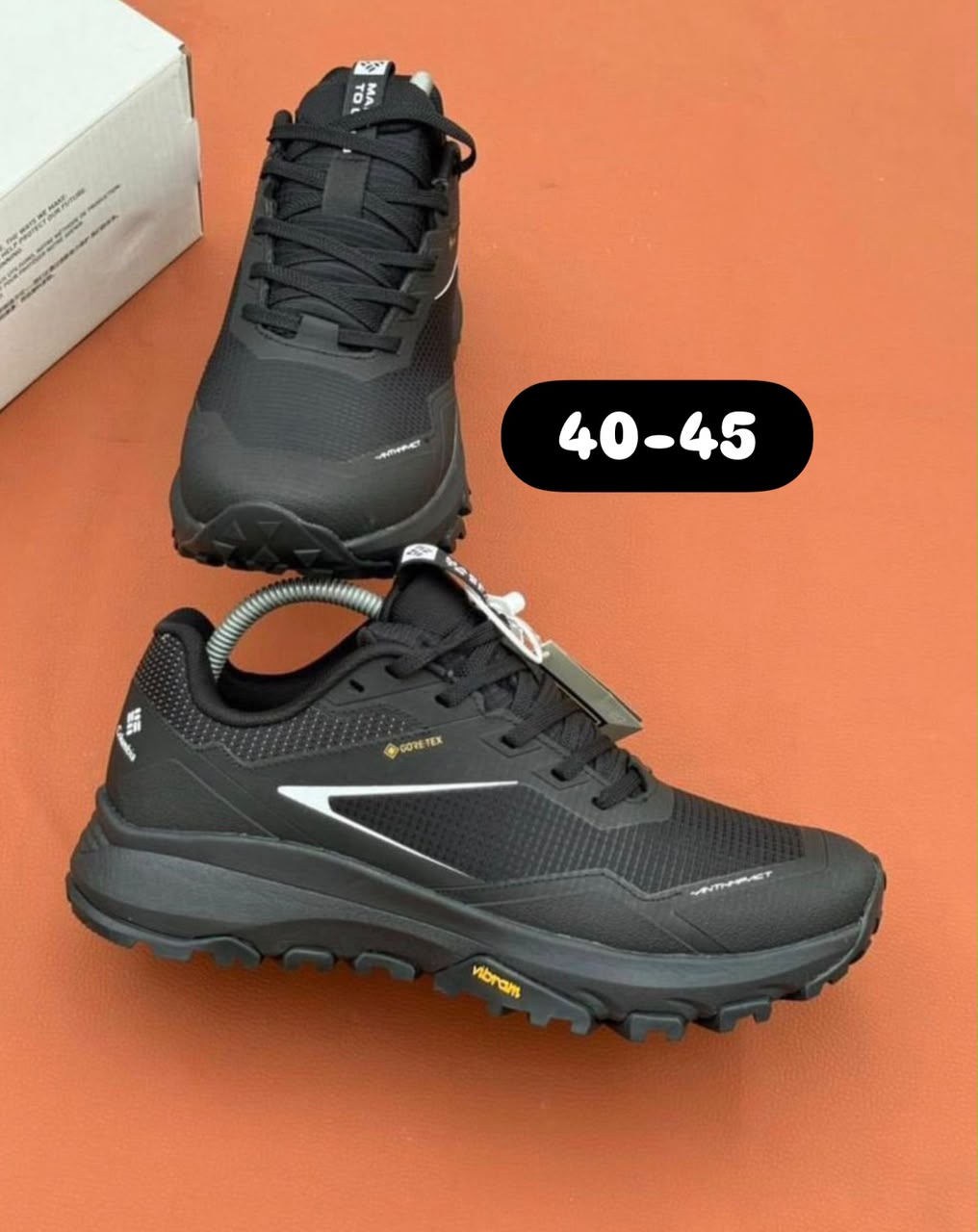 Columbia Montrail Trail Running Shoes Black GORE-TEX Vibram