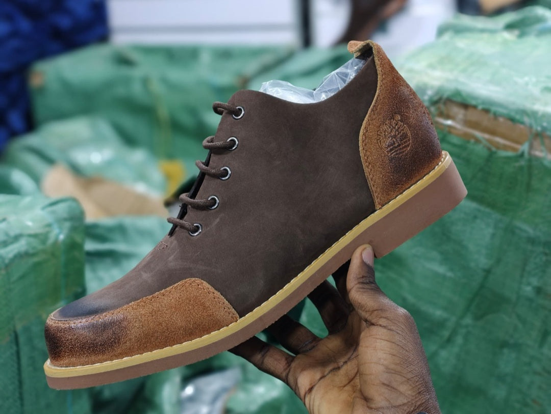 Timberland Two-Tone Chukka Boots – Brown