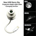 USB Rotating Star Projector Night Light RGB Color Changing LED Galaxy Projection Lamp