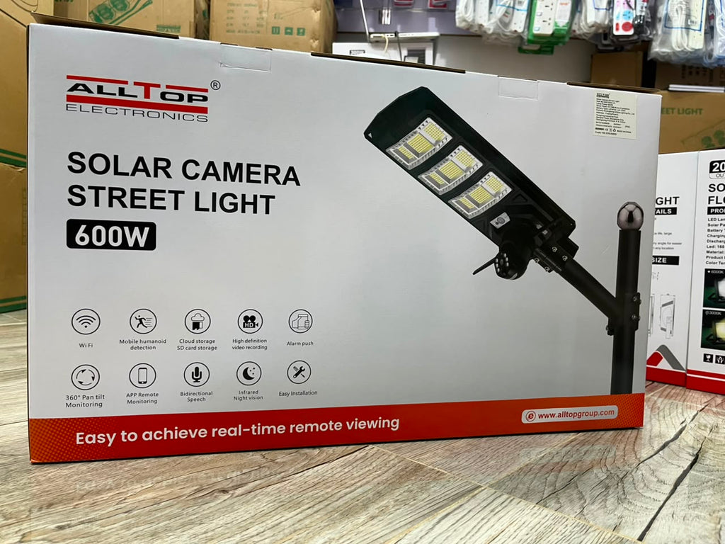 600W Solar Camera Street Light