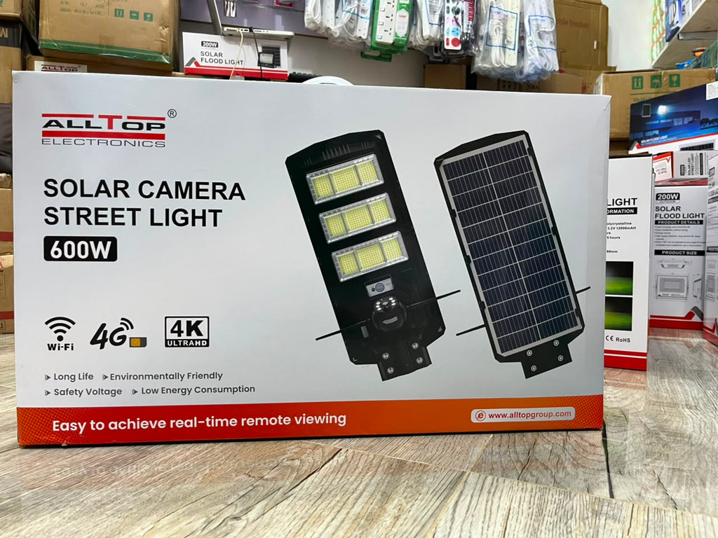 600W Solar Camera Street Light